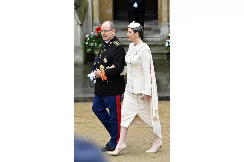 Los príncipes Alberto y Charlene de Mónaco.