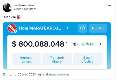 Santi Maratea alcanzó los $800 millones para Independiente.