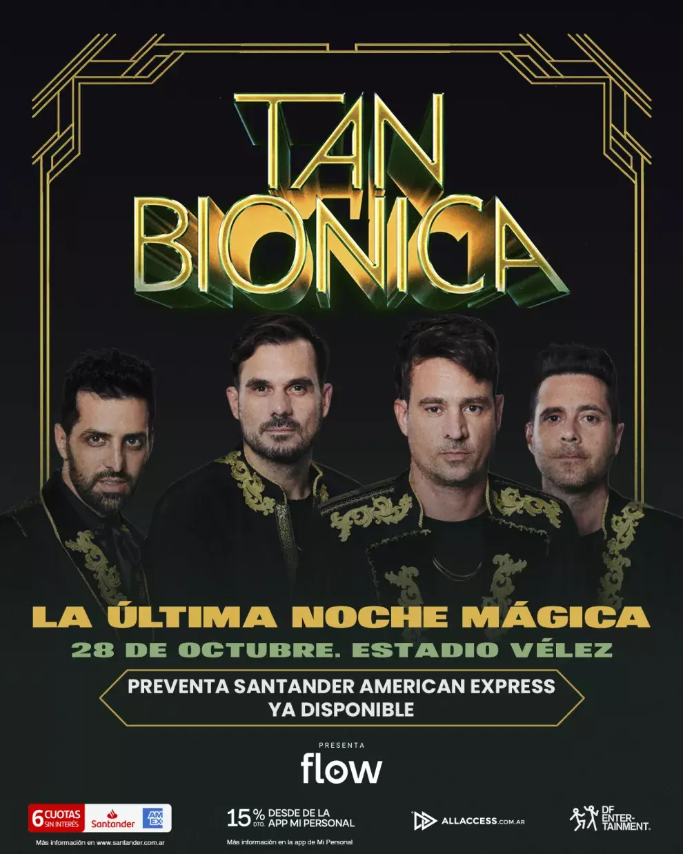 Tan Biónica: salió la preventa para la última noche mágica, su show de despedida.