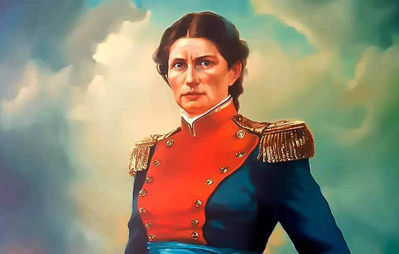 Juana Azurduy cumplió un papel clave en la guerra contra los realistas en el Alto Perú.