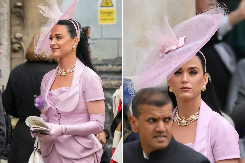 Katy Perry lució un hermoso collar de perlas en homenaje a Vivienne Westwood.