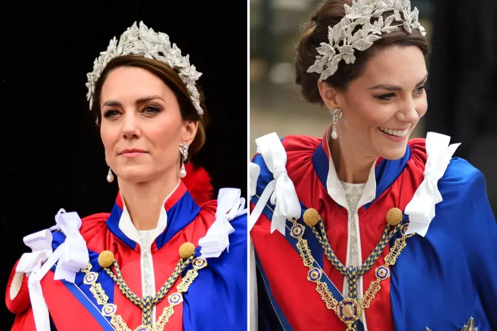 Kate Middleton durante la ceremonia de coronación de Carlos III.