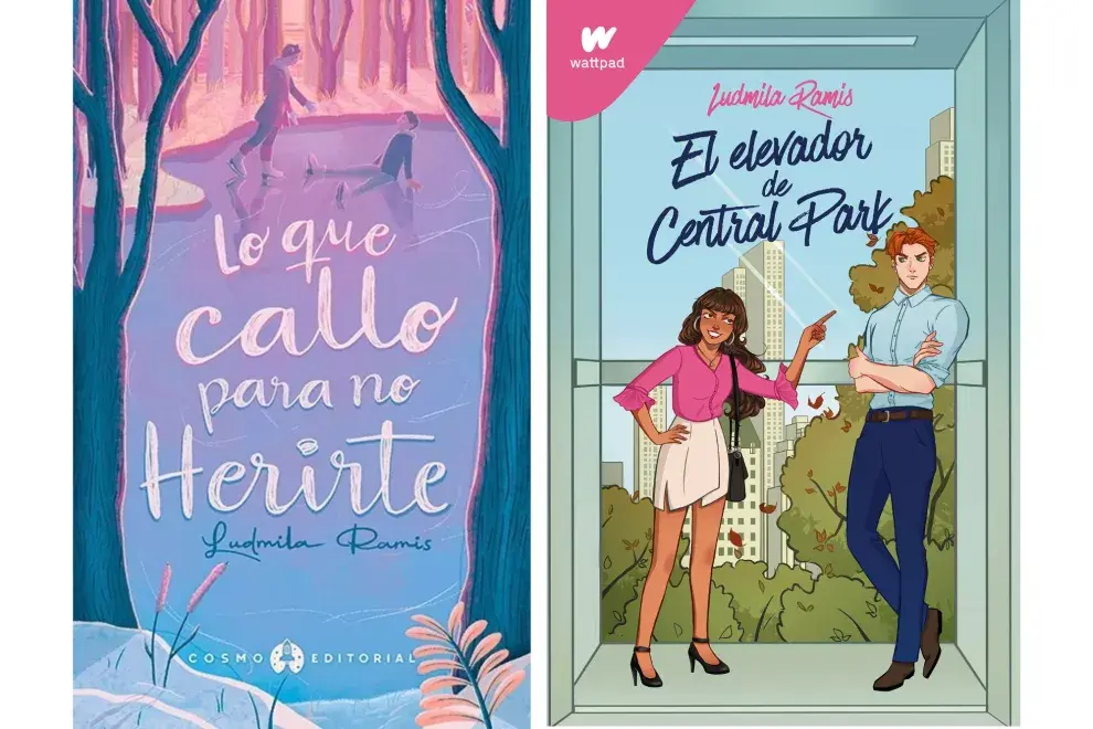Dos de las novelas publicadas por Ludmila Ramis.