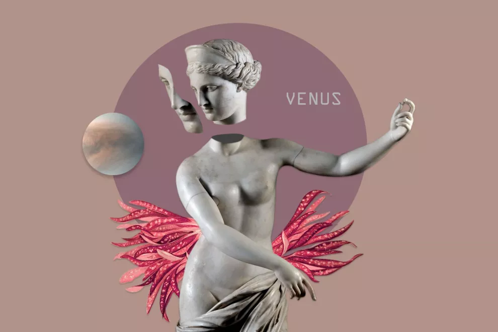 Cuál es el significado astrológico y mitológico de Venus y Marte.