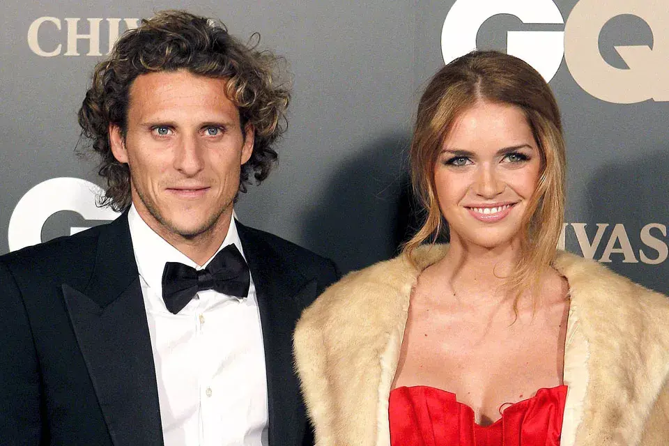 Diego Forlán y Zaira Nara.