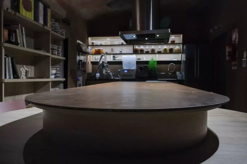 Nos invitaron a conocer el test kitchen.