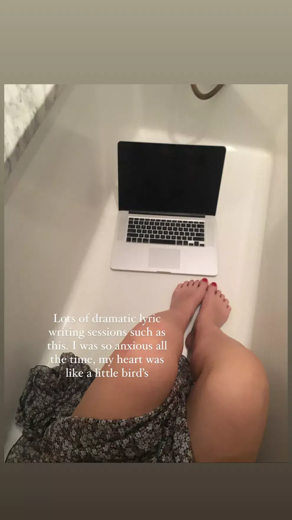 Lorde nostálgica en Instagram.