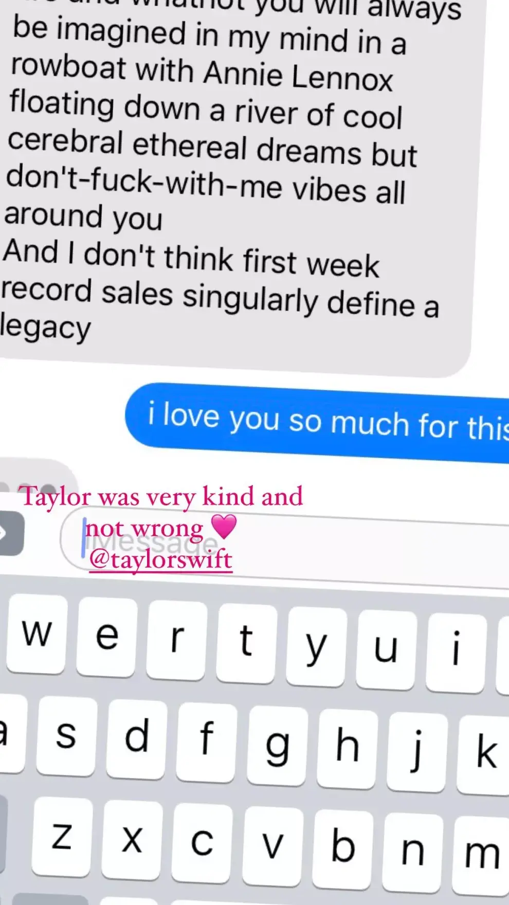 El mensaje de Taylor Swift a Lorde.