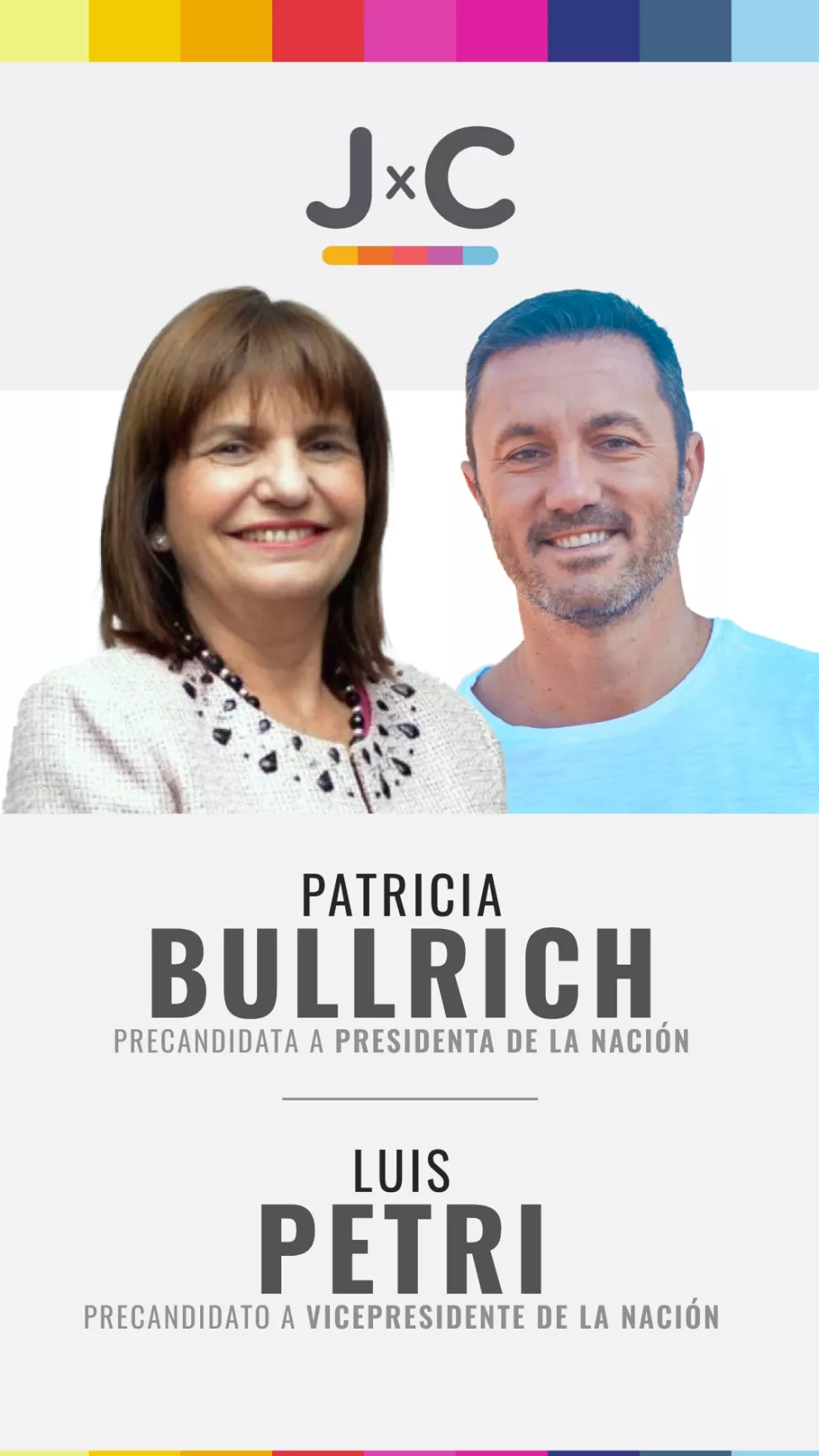 Patricia Bulrrich y Luis Petri, por Juntos por el Cambio.