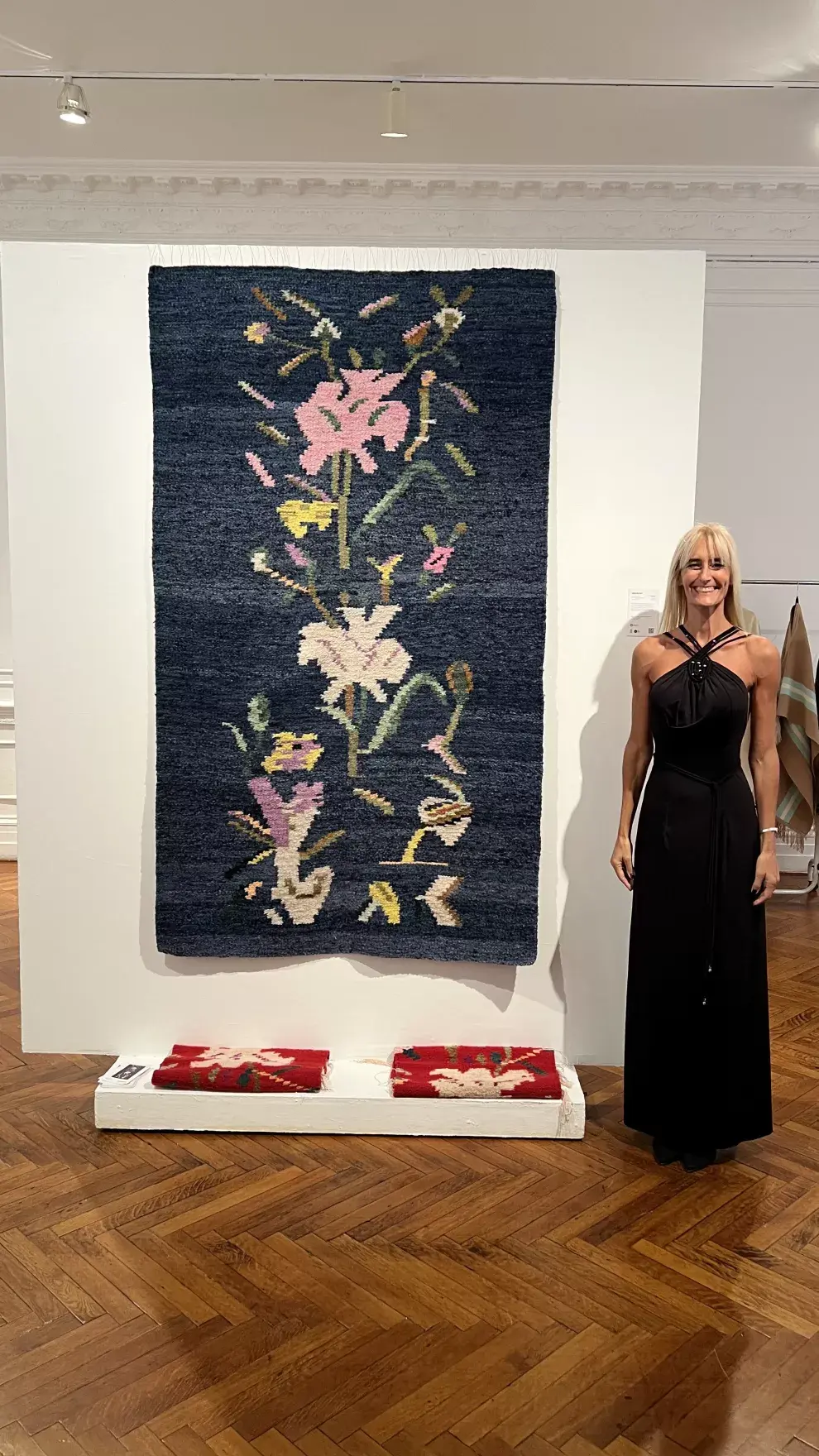 Carolina Pavetto, en la exposición en NY.