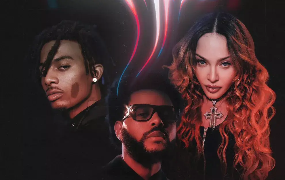 The Weeknd, Madonna y Playboi Carti presentaron Popular.