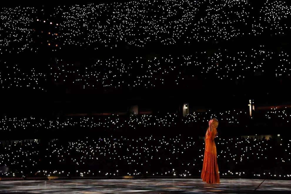 Taylor Swift durante una de las fechas del Eras tour