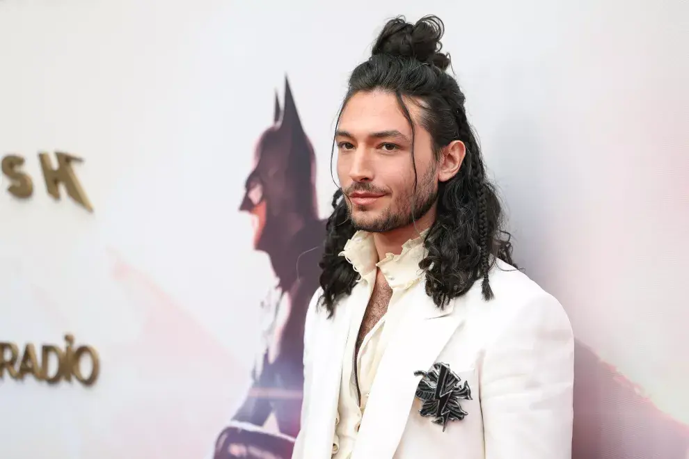 Ezra Miller en la premiere en Los Ángeles de The Flash.