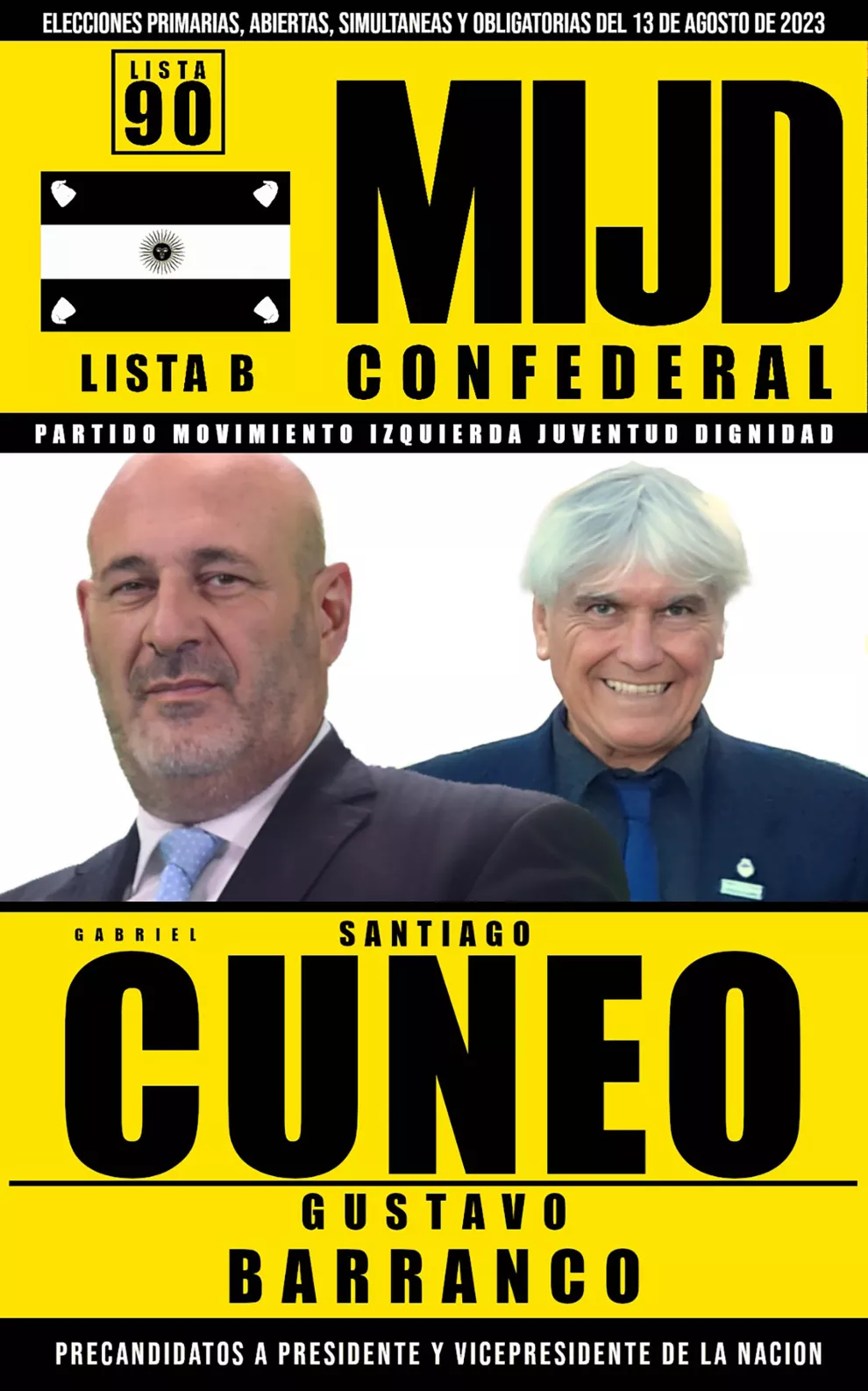 Santiago Cuneo y Gustavo Barranco, por MIJD Confederal.