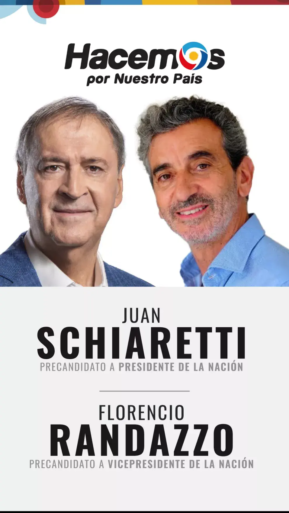 Juan Schiaretti y Florencio Randazzo, por Hacemos por nuestro país.