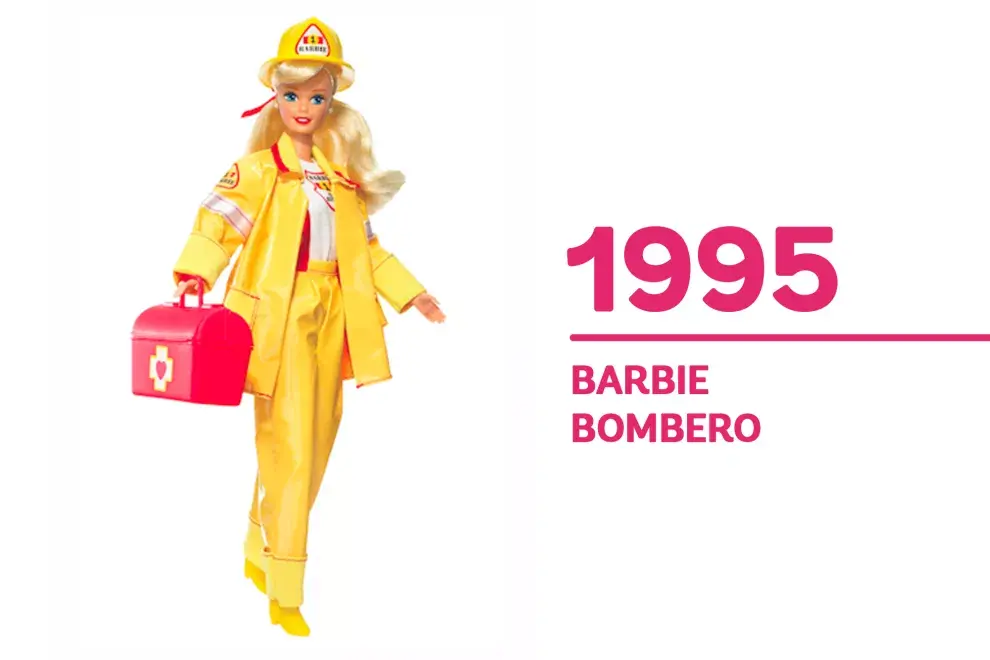  1995 Este año, "Barbie Bombero" cobró protagonismo por su rol indispensable en toda comunidad. 