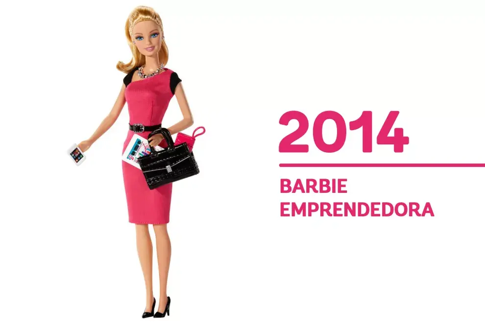 2014. "Barbie Emprendedora", con un smartphone siempre a mano.