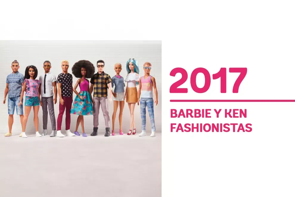 2017. La línea Fashionista se amplía a los muñecos Ken.