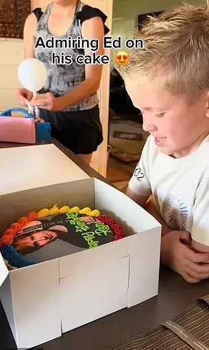 El cumpleaños temático de un pequeño fan de Ed Sheeran.