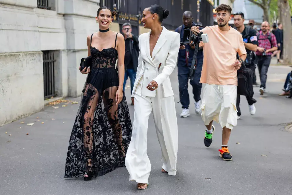 Streetstyle durante la Semana de la Moda en París.