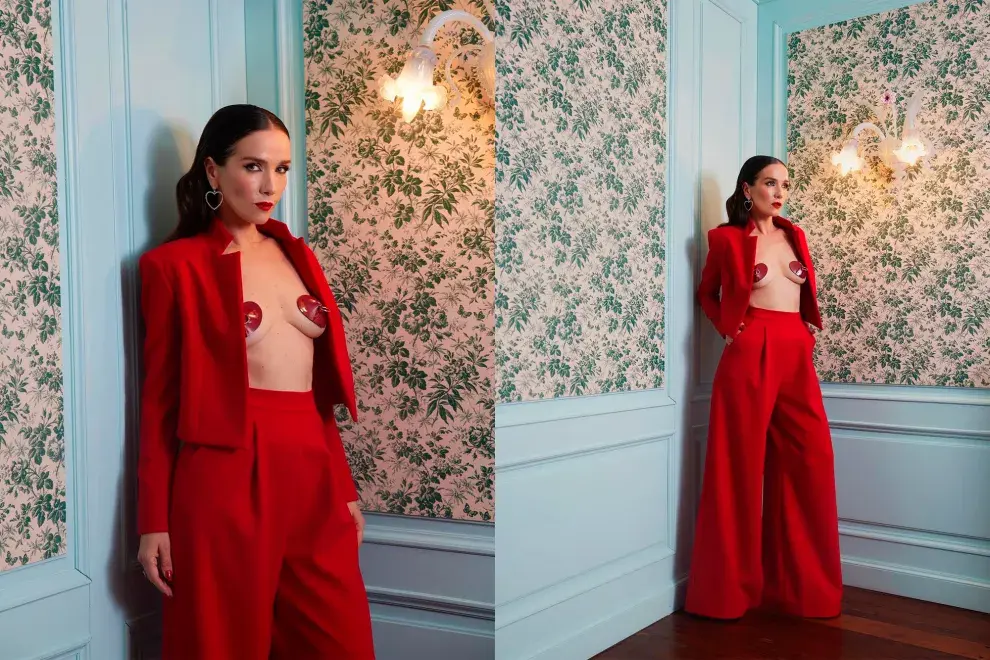 El increíble look de Natalia Oreiro en la presentación de Casi muerta.