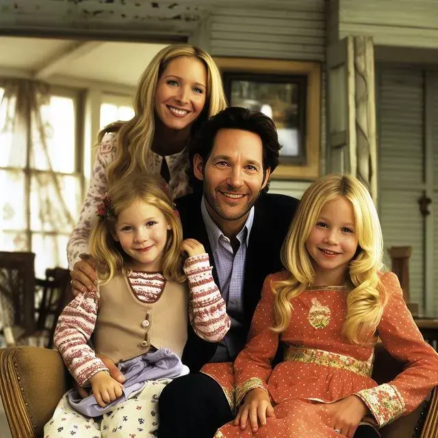 Phoebe Buffay, Mike Hannigan y sus dos hijas.