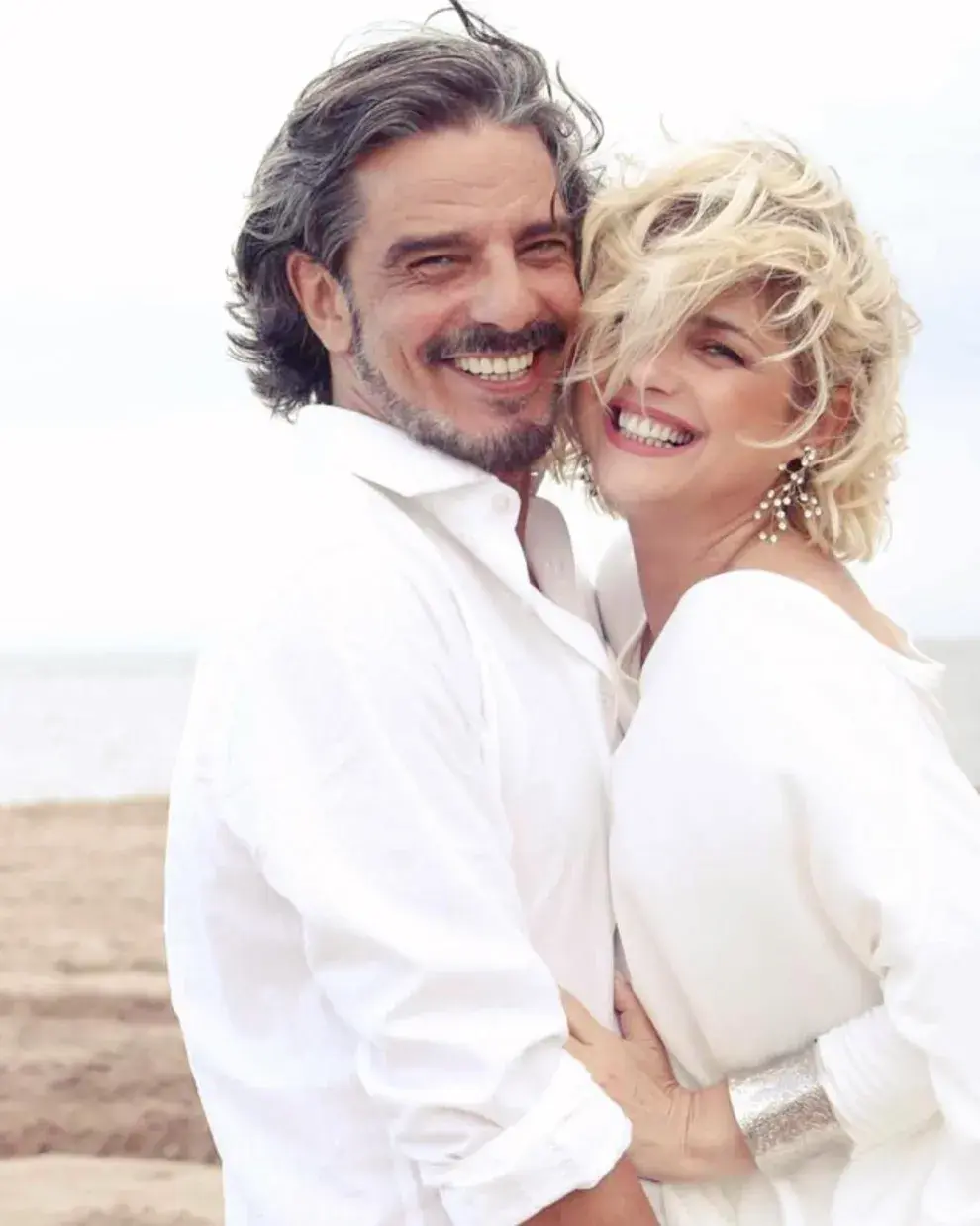 Araceli González y su pareja, Fabián Mazzei. 