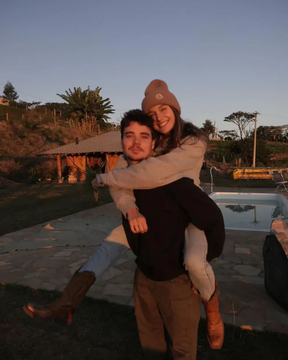 Sasha y su marido, João Figueiredo.