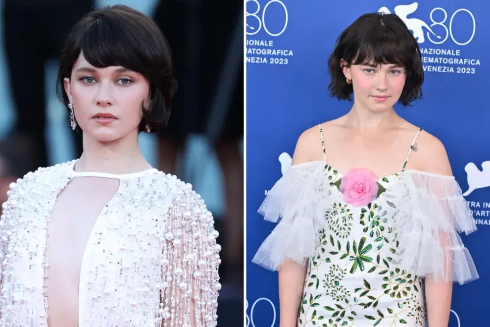 Los dos looks elegidos por  Cailee Spaney en el Festival de Venecia.