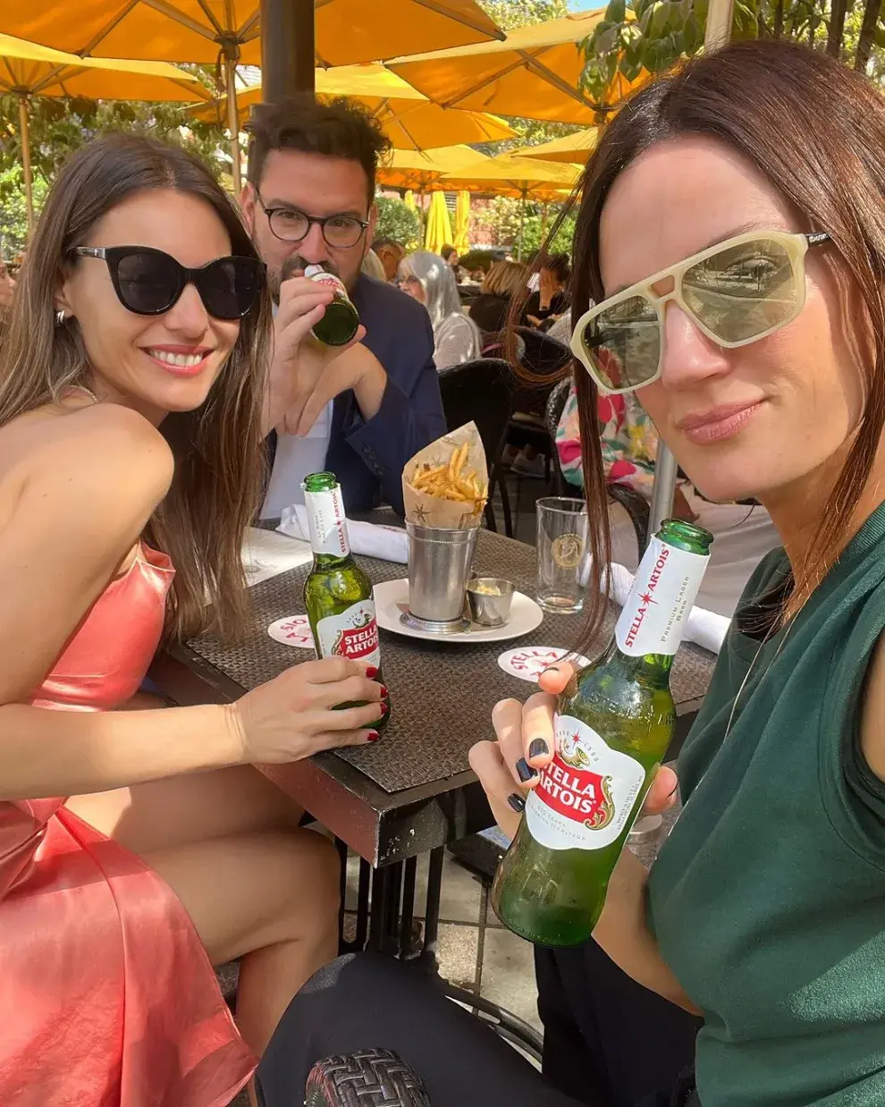Pampita, Damián Betular y Paula Chaves.