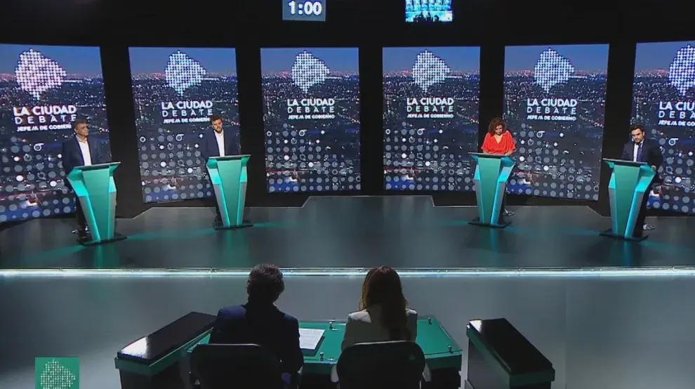Debate de candidatos a jefe de Gobierno.