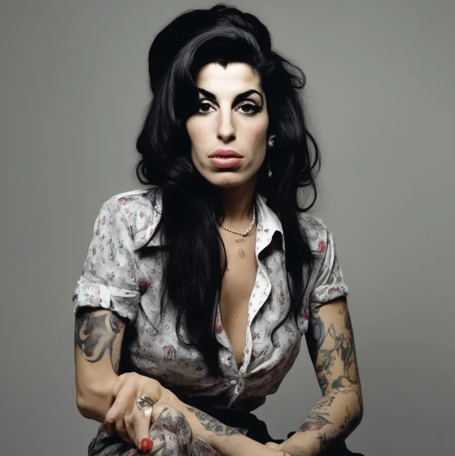 Amy Winehouse: así luciría hoy según la inteligencia artificial.