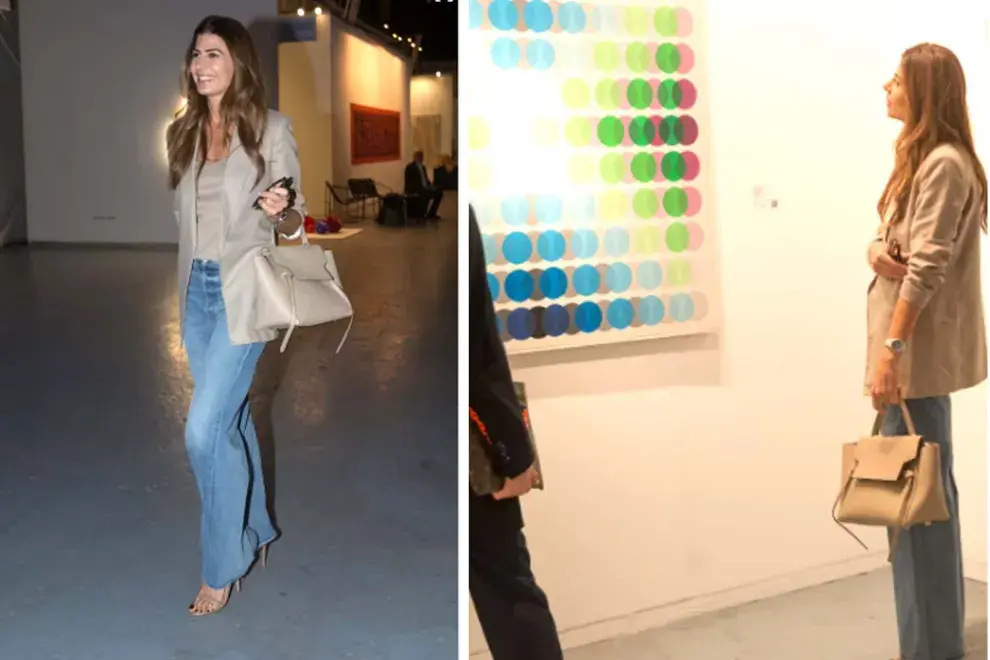 Juliana Awada con look chic y elegante, se llevó todas las miradas en ARTEBA 2023