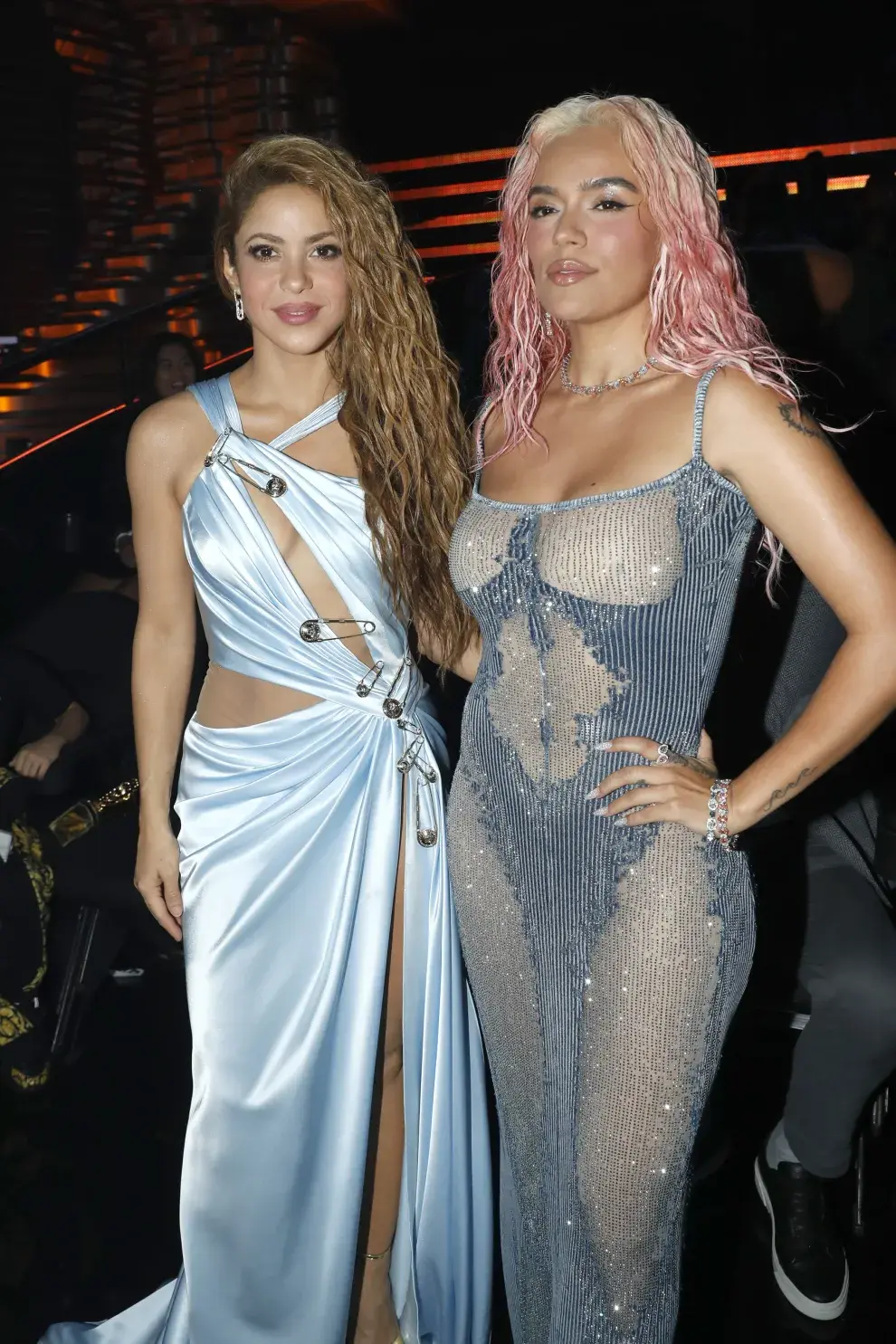 Shakira y Karol G se llevaron el premio a Mejor colaboración su tema TQG, en los MTV Music Video Awards.