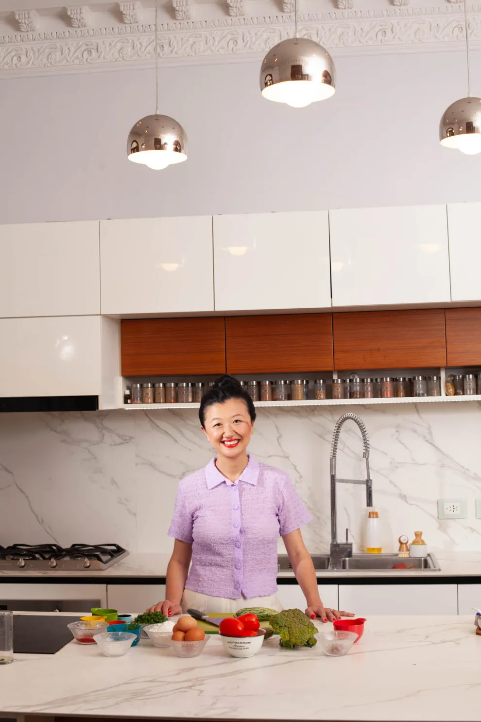 Kari Gao hoy, una cocinera que abrirá su propio restaurante de comida china en el barrio de Núñez.