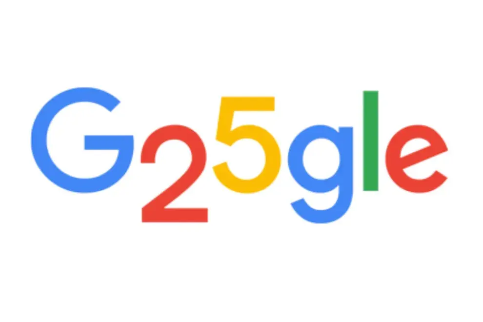 Google festeja su 25° aniversario con un homenaje en su Doodle.