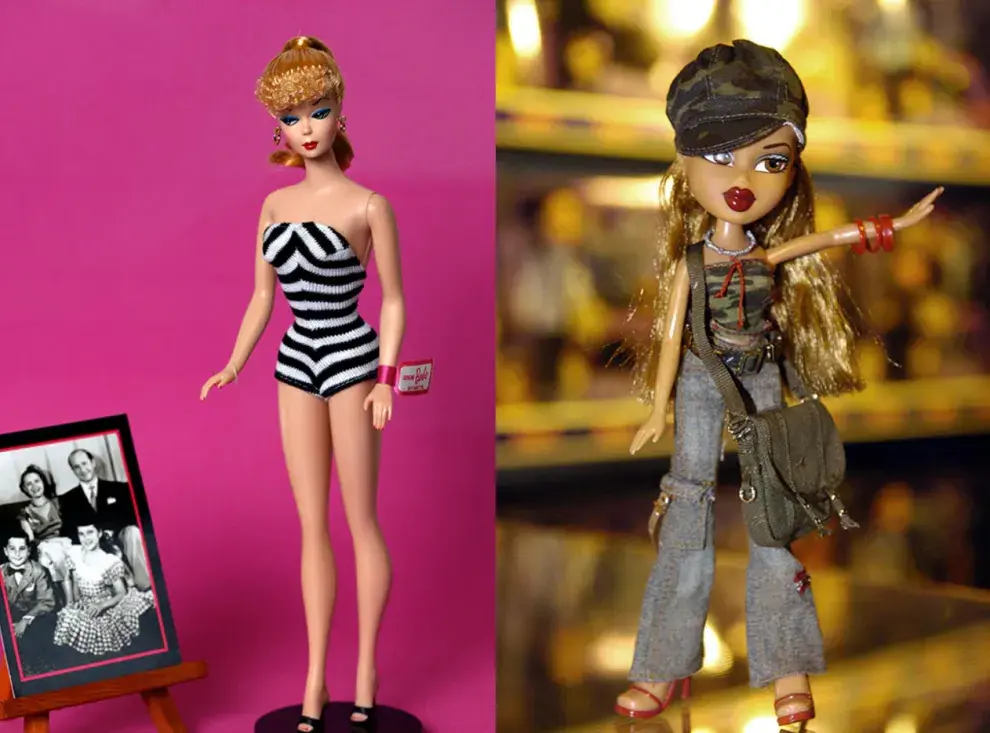 La histórica guerra entre las muñecas Barbie y las Bratz.