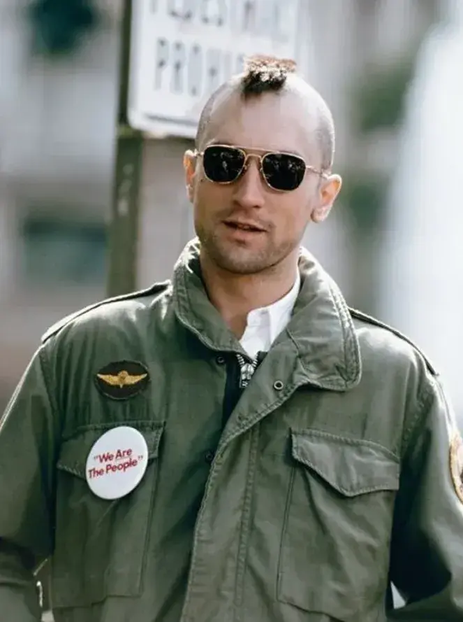 Robert De Niro como Travis Bickle en Taxi Driver