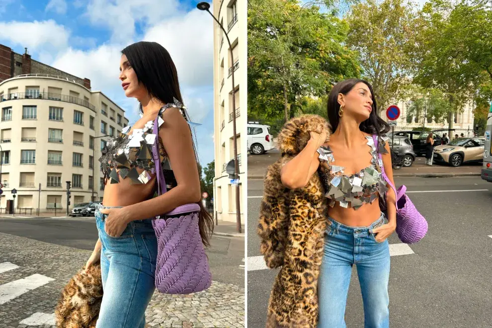 Zaira Nara estuvo de visita en París.