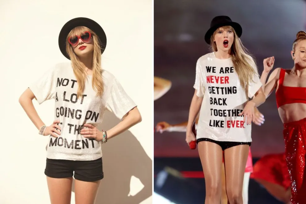 Short negro, remera con una frase de Taylor y sombrero negro es como la mejor opción del mundo para esta era ¿no?