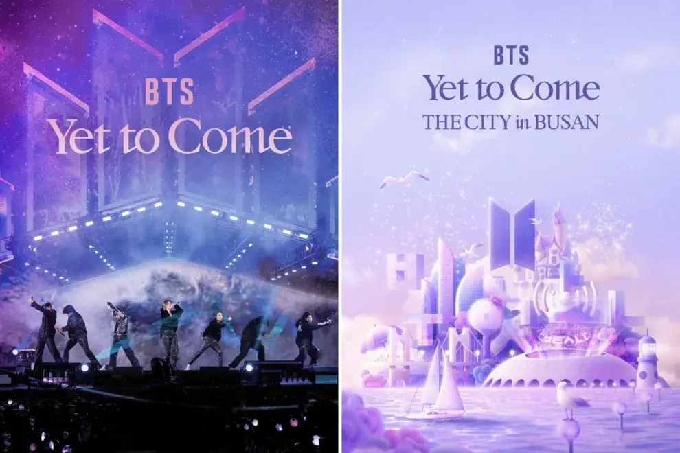 Los afiches de Yet To Come, el último recital de BTS.