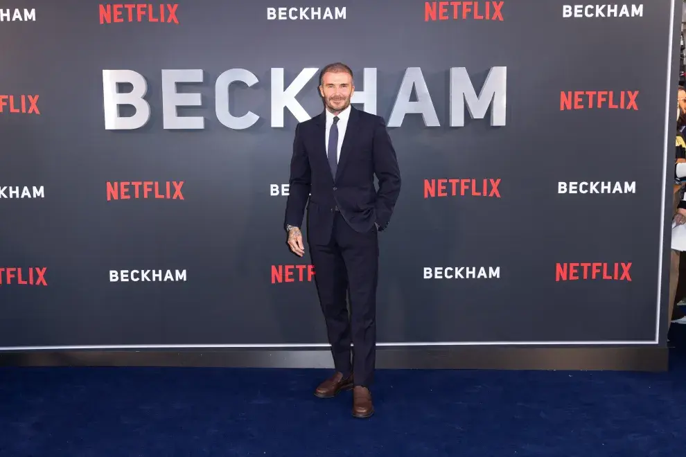 David Beckham presenta su nueva serie en Netflix.