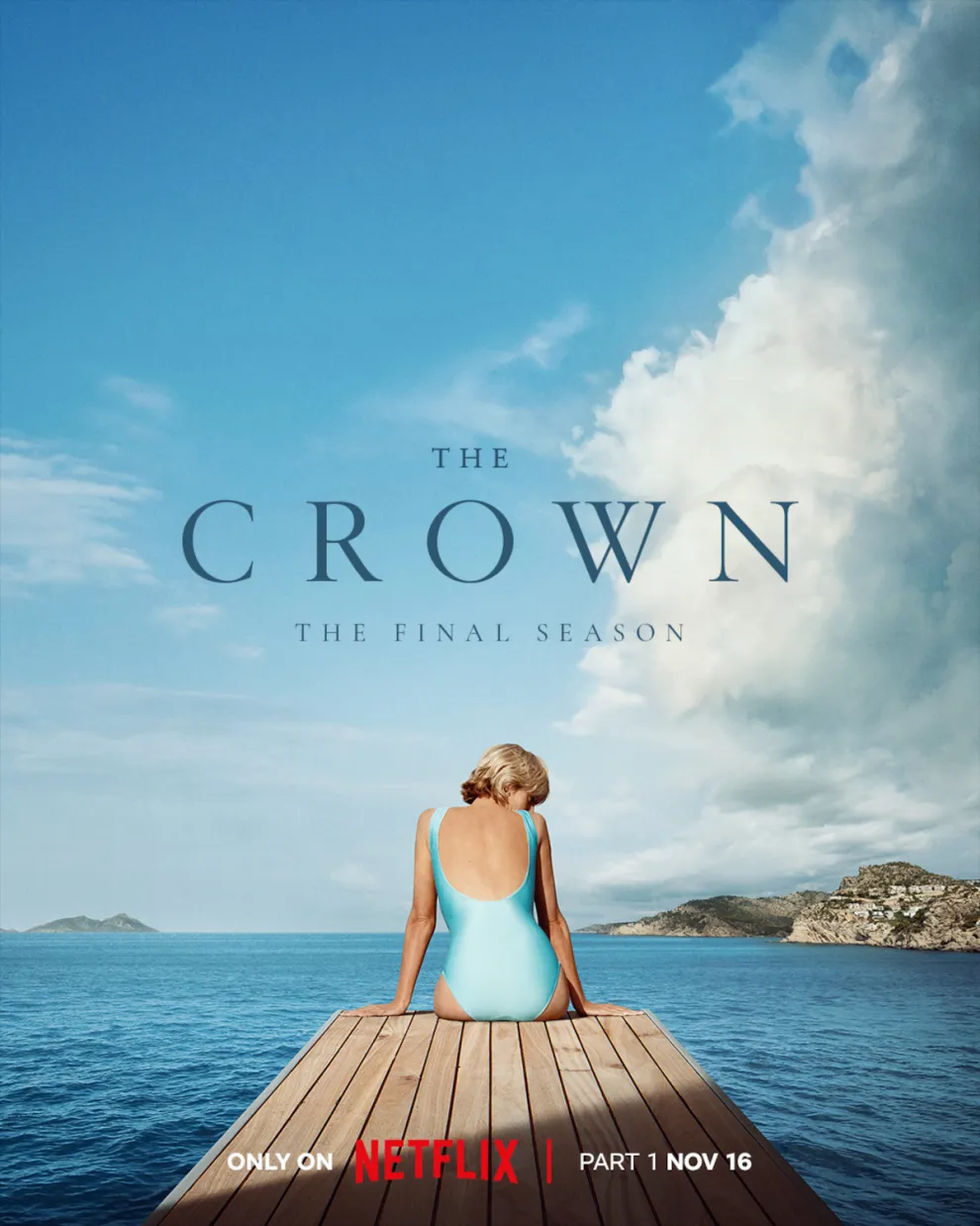 Elizabeth Debicki en el póster de la primera parte de la sexta temporada de The Crown.