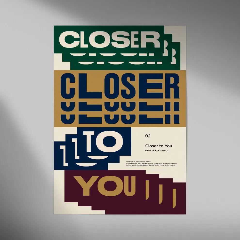 Posters de los tracks de Golden, el disco solista de Jung Kook de BTS.