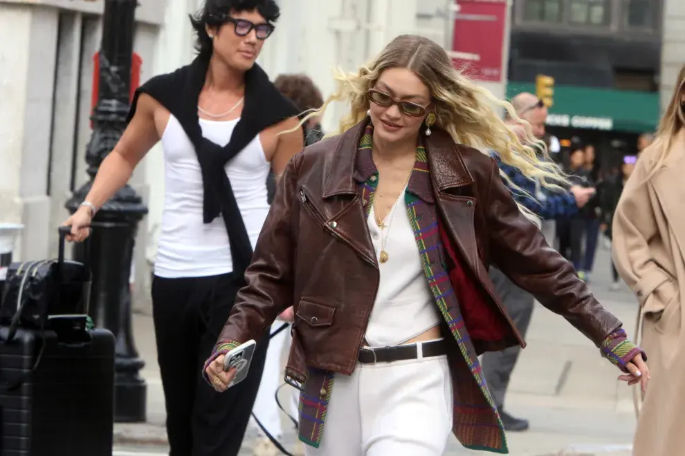 Gigi Hadid por las calles de Nueva York.