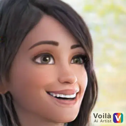 Antonela Roccuzzo como un personaje de Pixar, según la Inteligencia Artificial.