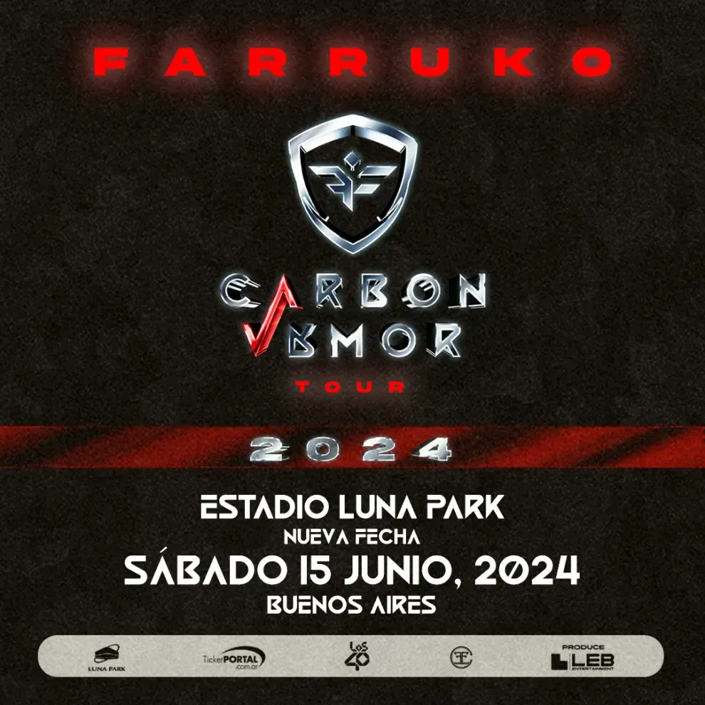 La nueva fecha del show de Farruko en Buenos Aires.