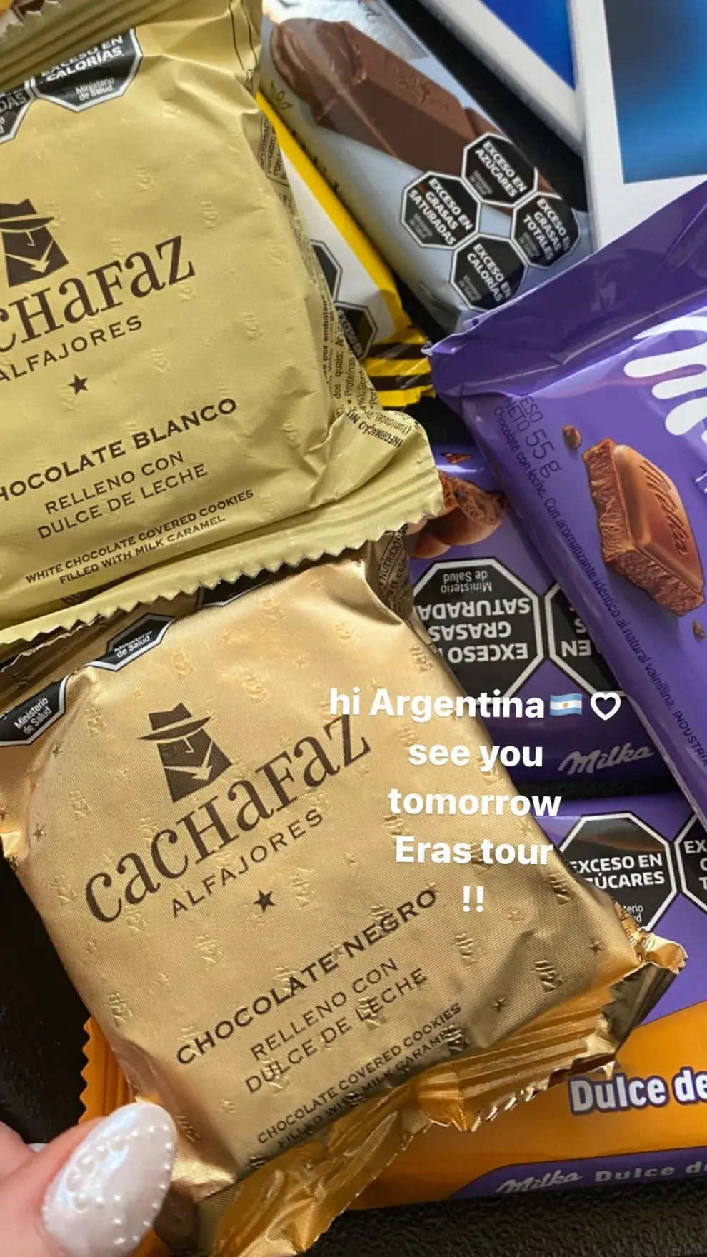 El fanatismo de Sabrina Carpenter por los alfajores argentinos.