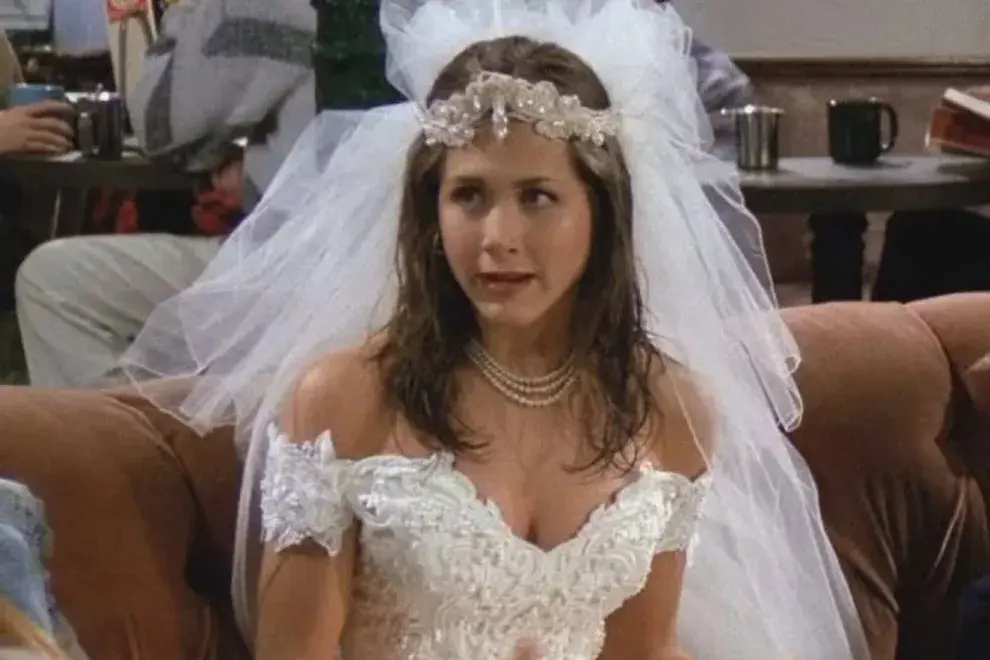 Jennifer Aniston, como Rachel Green, en Friends.