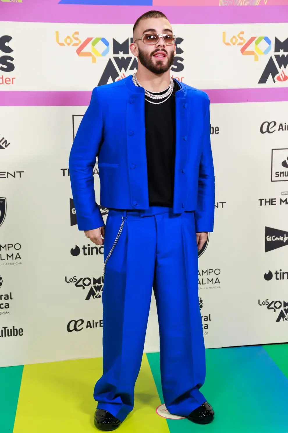 Manuel Turizo en la alfombra de LOS40 Music Awards 2023.